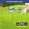 3D Metal Pipe Windmill Wind Direction Compass Weather Vane Garden Decoration Airplane Weathervane Decorative Wind Direction