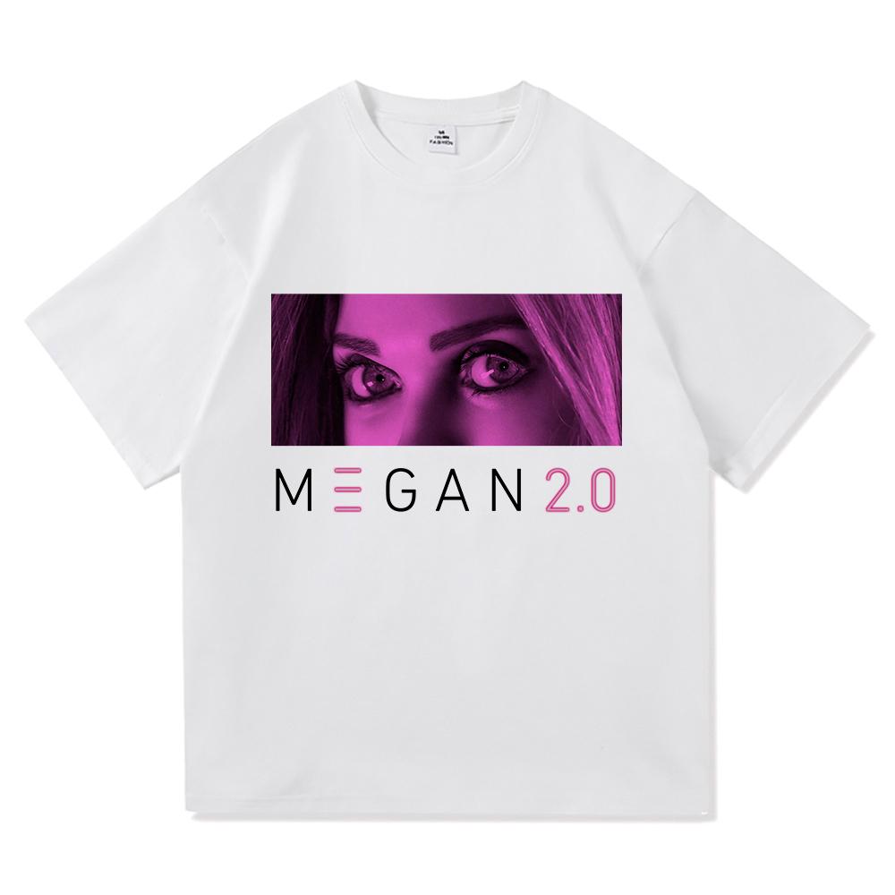 Horrorfilm M3GAN 2.0 T-Shirt 2025 Mode Halloween Retro Herren-/Damenbekleidung Vintage Harajuku Hochwertige Oberteile Baumwoll-T-Shirts