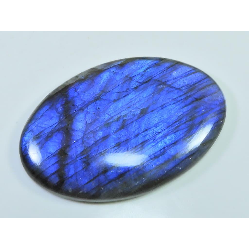 125Cts.Natural Labradorite Multi Fire Oval Cabochon Loose Gemstone 33X54X7MM D-243