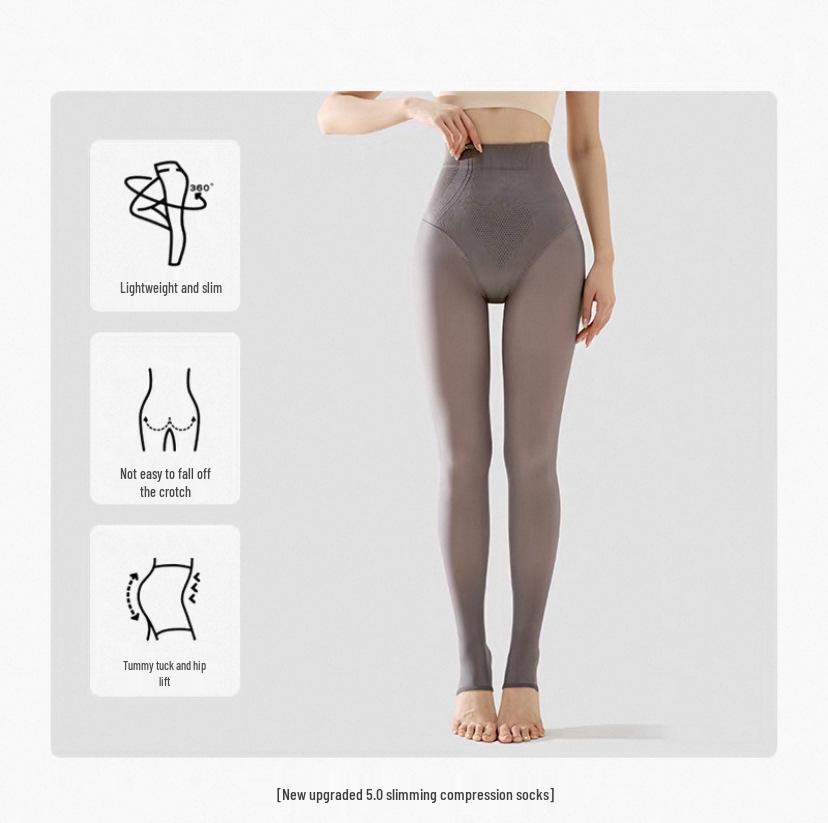 Black Sheer Skin Tone Leggings for Women, Nude Look, Fleece-Lined, Thick Winter Tights, Autumn/Spring Style, Silk-like Pantyhose