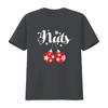 Chest Nuts Couples Matching Christmas T Shirt Vintage Washed Stretched Casual Top For Everyday Wear Fashion Versatile
