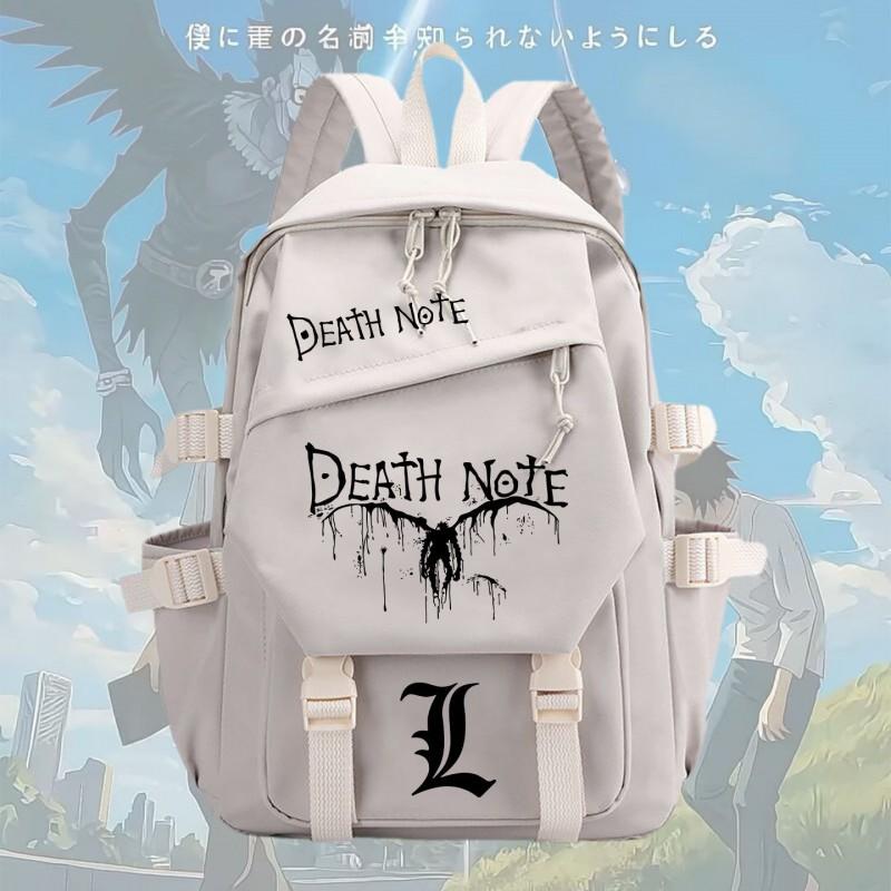 Anime Notebook L Light Yagami Cosplay School Backpack Teens Unisex Large Capacity Nylon Daily Use