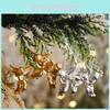 Charming Small Angel Hanging Decoration Gold And Silver Winged Ornament For Christmas