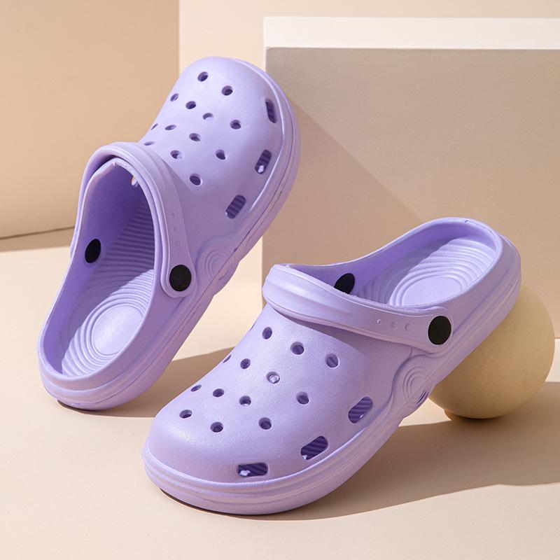 Women's & Men's Thick Sole Closed Toe Cute Bathing Slippers - Summer Beach Shoes