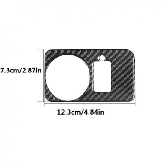 For Ford Mustang 2005-09 Carbon Fiber Interior Headlight Switch Panel Cover Trim
