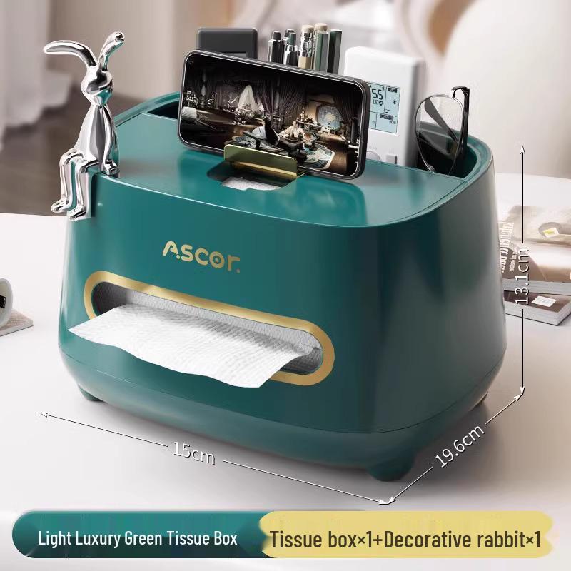 High-End Multifunctional Remote-Control Tissue Box for Bathroom and Living Room