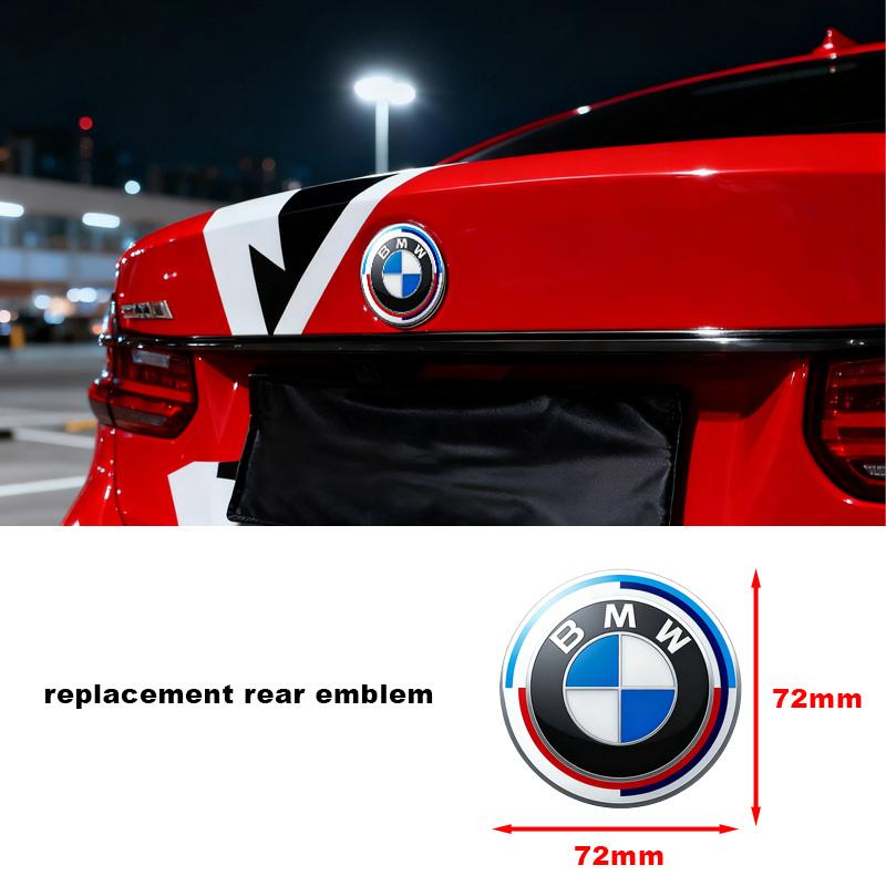 kfwhl7 1/4/7pcs 81/72/46/56/68/mm Car Front Rear Logo Wheel Hub Center Cover Steering Wheel Center Stickers For BMW E36 E46 E90 E60 E39