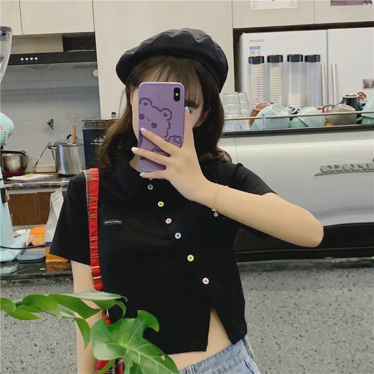 2024 Women's Slim Fit Polo Shirt - Short-Sleeve Cotton Lapel T-Shirt