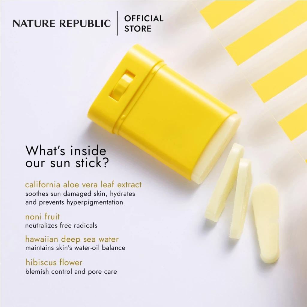 Nature Republic California Aloe Fresh Powdery/Cooling Watery Sun Stick 24g SPF50+ PA++++ SUNBLOCK