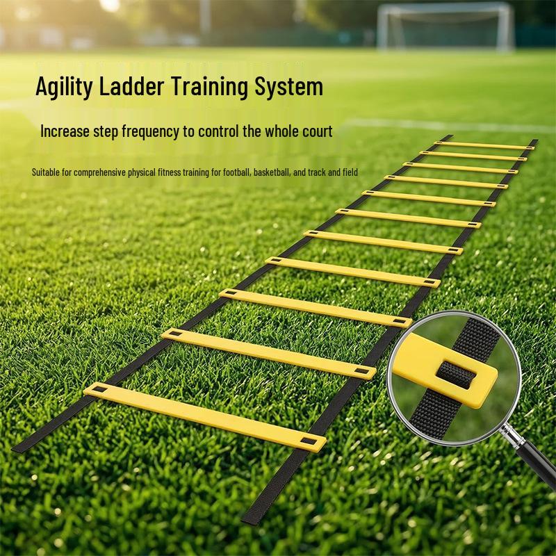Adjustable Agility Ladder for Football Training, Speed, and Coordination Workouts