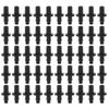 50 Pcs Barbed Hose Connectors Drip Irrigation 1/4" Universal Fittings 3-Way Coupling T Connectors for 4/7 Water Tube Garden Lawn Flower Pot