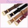 Classic Genuine Leather Womens Belt With Pin Buckle For Casual And Business Wear
