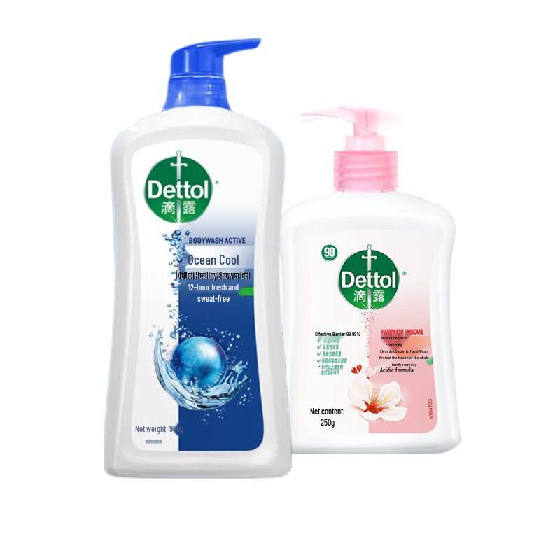 Dettol Moisturizing Care Hand Wash & Shower Gel Set