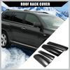 Upper/Roof Rack Rails End Cap Protection Cover Shell for Toyota Highlander 2008-2013 / Rails End Covers Shell Cap / 4 Pcs/Black Replacement Car Parts
