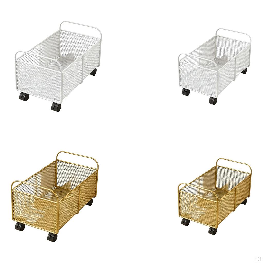 Rolling Book File Cart Organizer Easy To Use Portable Durability Utility Storage Under