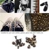 50pcs 7*10mm   Spikes Punk Rivets Leathercraft Studs   Clothing Decoration (Bronze)