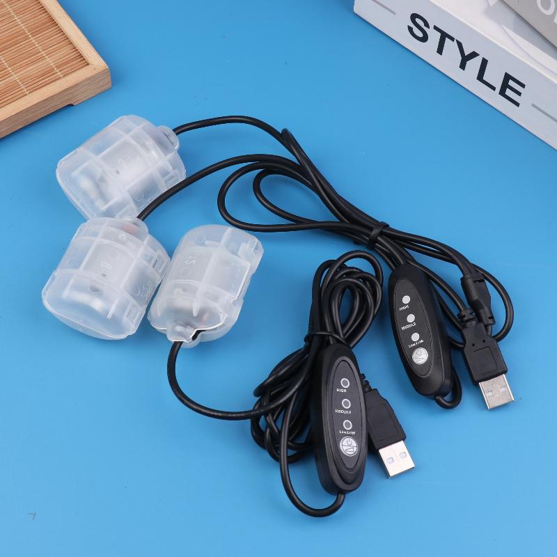 Leiser & Langlebiger DC 5V 3-stufiger USB-Massage-Motor, Doppel-/ Einzelkopf Vibrationsmassagegerät für Kissen/ Polster/ Taille