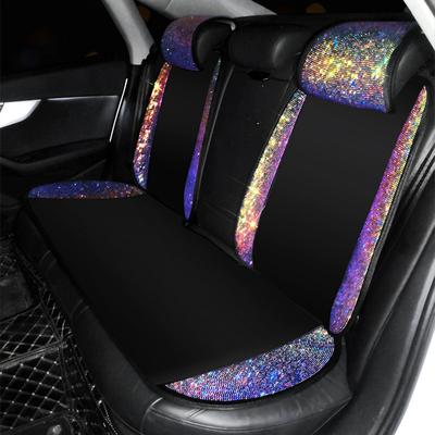 Dames Auto Interieur Accessoires Glanzende Diamant Universele Autostoelhoes Mode Luxe IJszijde Ademend Vrouwen Auto Kussen