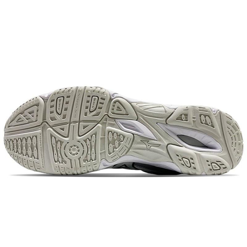 Mizuno Training Shoes Unisex Low top White Gray Silver Sneakers V1GA216109