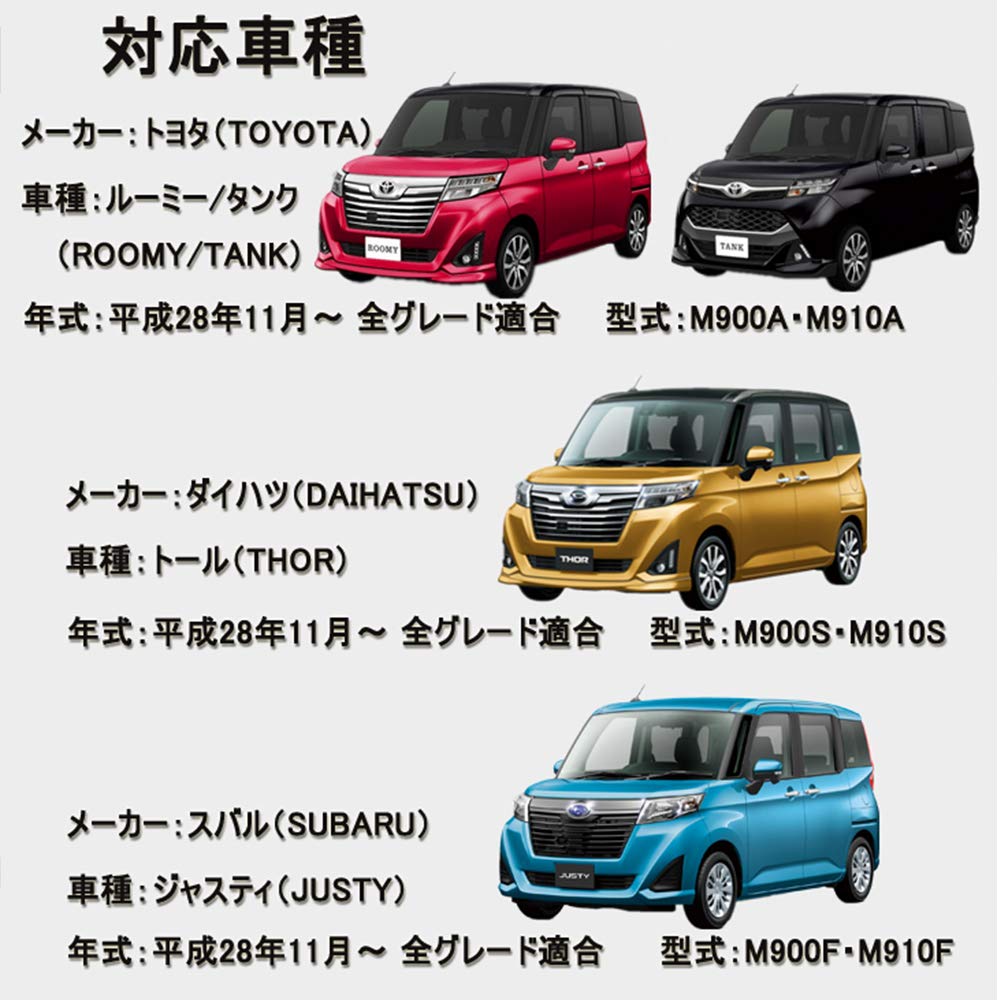 OPPLIGHT Roomy LED Room Lamp, White, Toyota Roomy Tank, Daihatsu Thor, Subaru Justy, Indoor