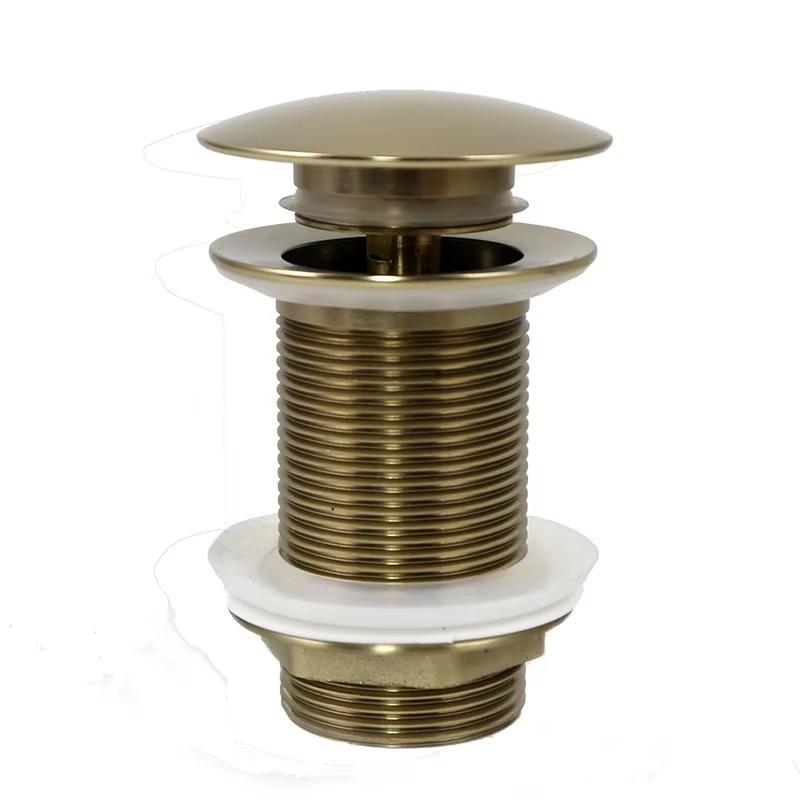 Basin Water Purifier Copper Bouncing Brown Patina Washbasin Pop up Drain (as the picture,Brass)