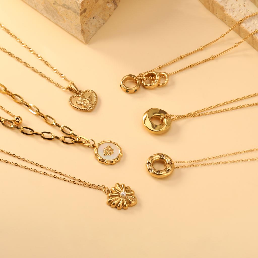 Cross-Border INS Women's Stainless Steel Sweater Chain Necklace Bamboo Chain European American Niche Design Fashionable Light