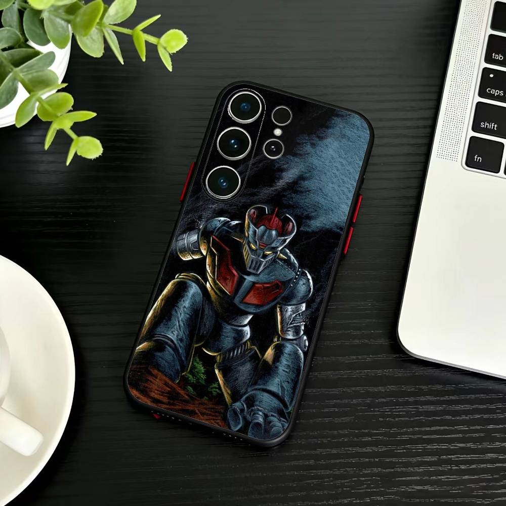 Anime M-Mazinger Z Phone Case For Samsung S26,S25,S24,S23,S22,S21,S20,Ultra,Plus,FE Black Soft Cover