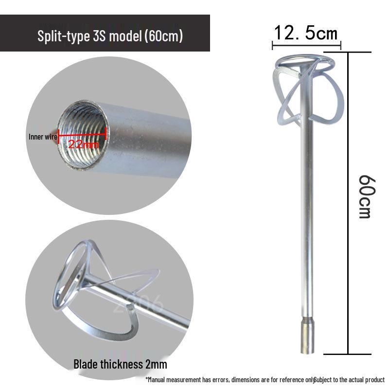 Rhinestone Spiral Mixing Rod for Cement and Putty Coating
