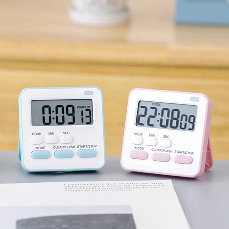 With Flashing Light Timer Cooking Kitchen Sport Study Alarm Clock Big Digits
