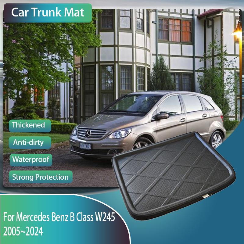 

Автомобильные коврики для Mercedes Benz B Class W245 2005~2011 5 мест, антигрязевые коврики для багажника, грязевые накладки на задний багажник, автомобильные аксессуары