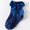 0-5Years Newborn Baby Girls Socks With Bows Breathable Toddlers Girl Short Socks Hollow Out Kids Infant Princess Cute Socks