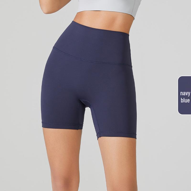 

High Waist European & American Women s Yoga Shorts - Summer Sports, Nude Feeling, High Elasticity, Form-Fitting, Three-Point Design. One Size (Fits 80-150 jin)
