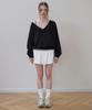 Rosefranz Deep V-Neck Sweatshirt [Black]