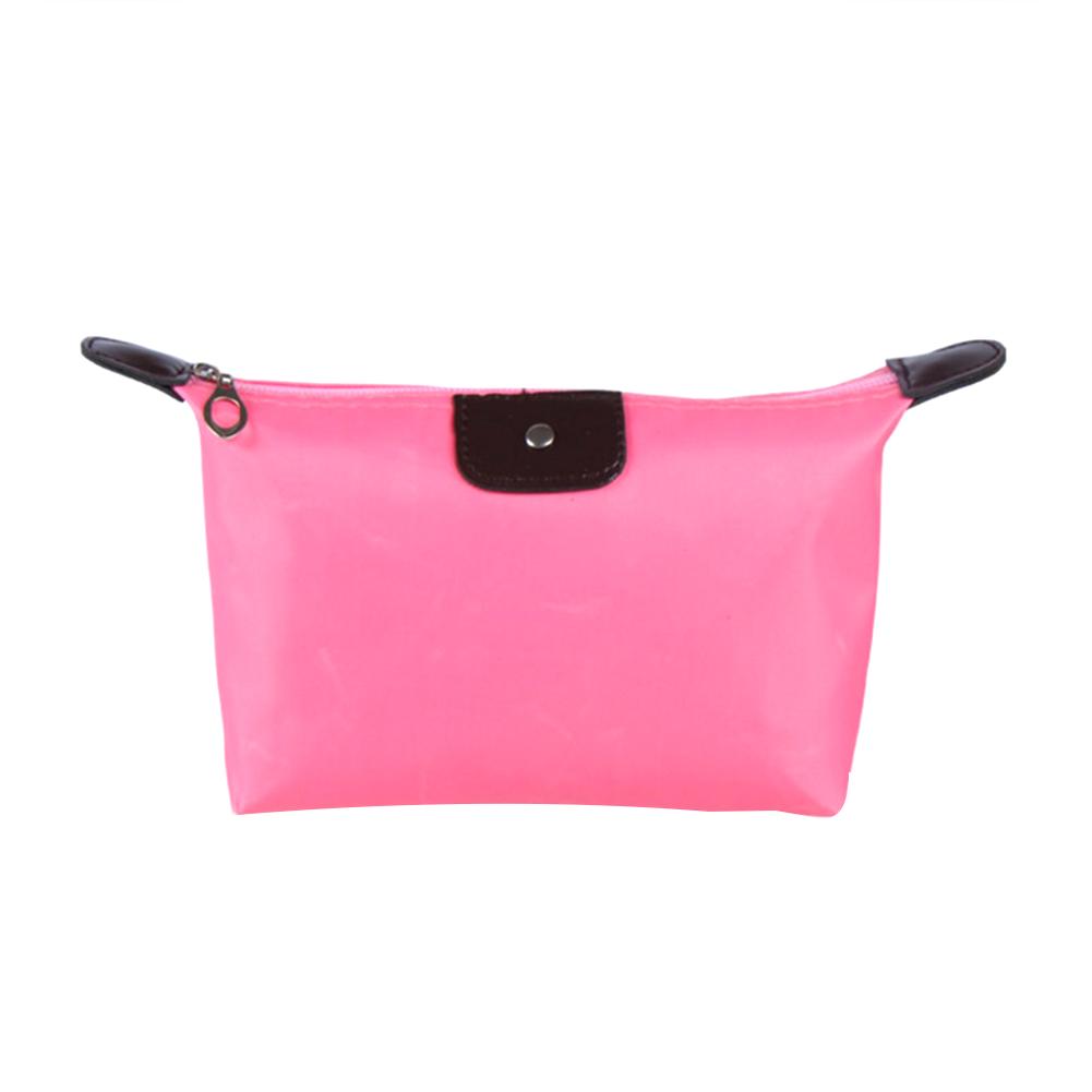 Women Candy Color Dumplings Shape Travel Bathroom Cosmetic Bag