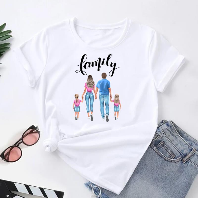 European size Women Print Tee Letter Mom Trend Mama Mother Top Fashion T Shirt Woman Female Clothing Short Sleeve Graphic T-shirts