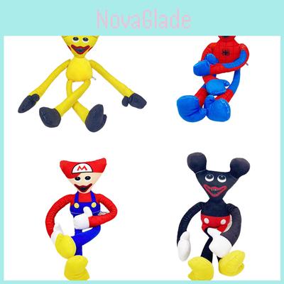 Superweiches 40 cm großes Poppy Playtime Huggy Wuggy Plüschtier für Kinder, verkleidet als Spiderman, Mickey Mouse oder Mario