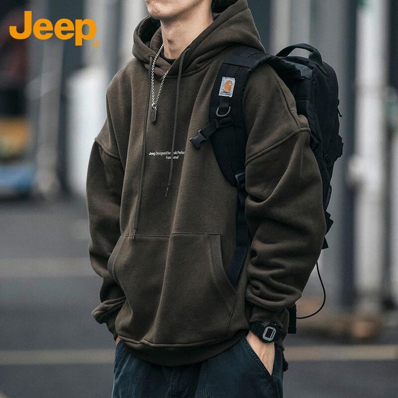 JEEP Men s Heavyweight Hooded Sweatshirt XL