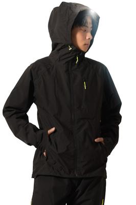 [Mac] Men's Rain Suit AS-820YA, Waterproof Jacket and Pants Set, Black, Size M