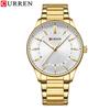 CURREN 8430 Men's Waterproof Quartz Watch with Steel Band, Business Casual Large Dial