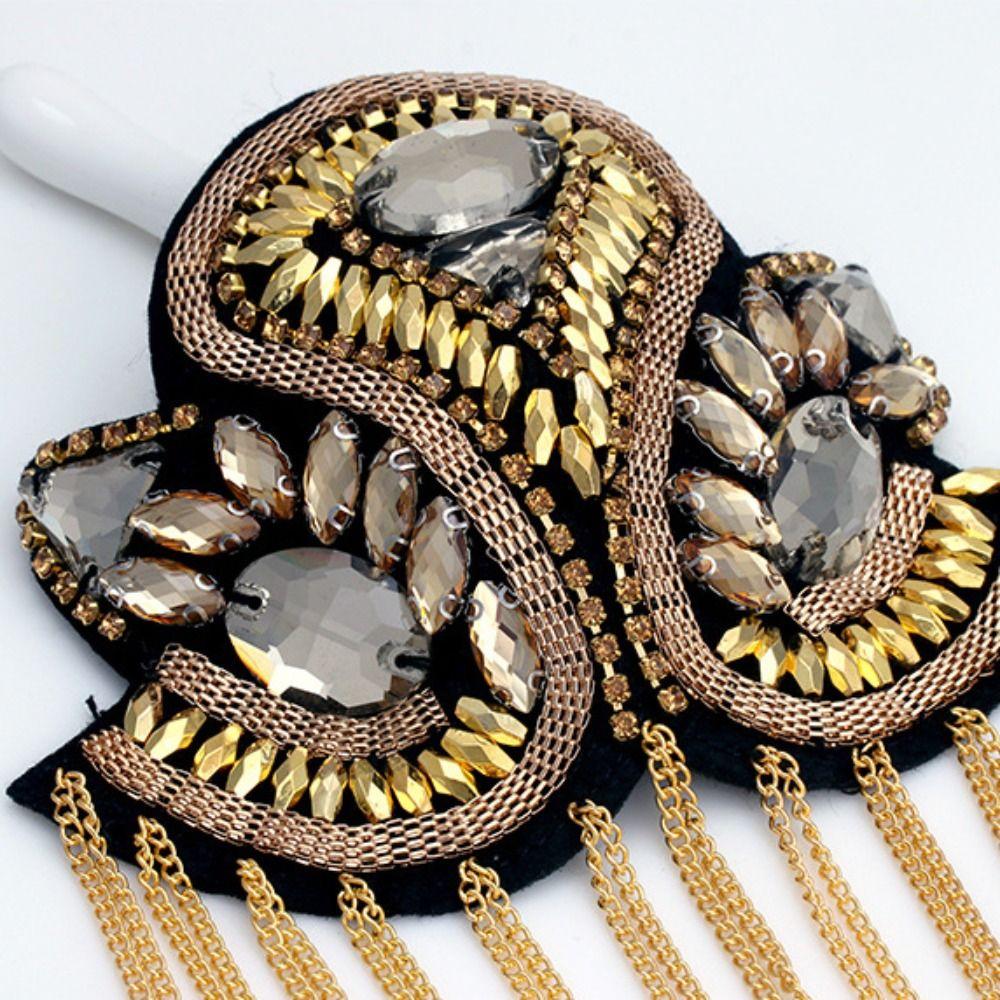 Epaulets Fringe Shoulder Mark Rhinestone Theatre Armband Jewelry Shoulder Flash  Gift
