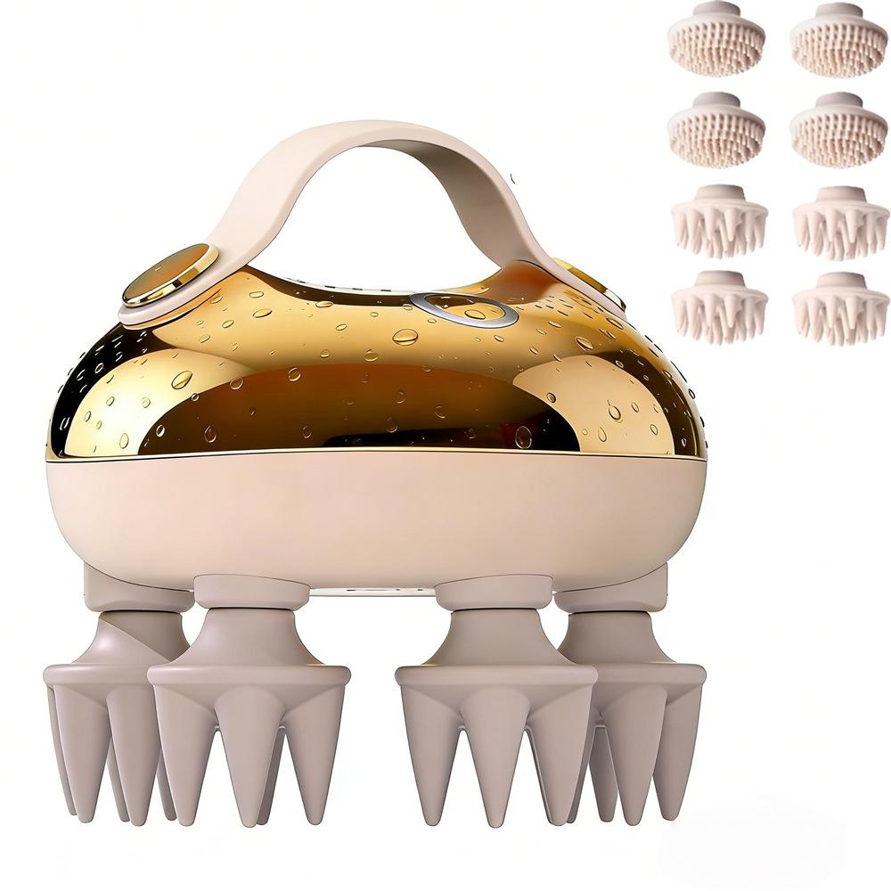 IPX7 Electric Head & Pet Massager: Facial Deep Cleanser & Scalp Relaxer