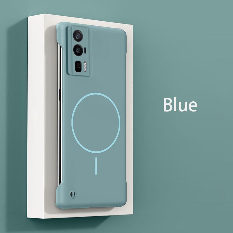 For  Frameless Magnetic Wireless Charging Phone Case For Xiaomi Poco F Pro PocoFPro G Slim Hard Back Cover