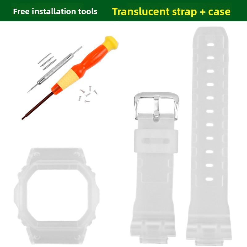 For Casio G-SHOCK DW-5600 GW-B5600 GW-M5610 mod kit Resin Watch Strap case DW5600 Silicone Rubber Watchband bezel wristband men