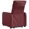 Vidaxl Lift Recliner Massage Chair, Reclining, Wine Red, Eco-Leather