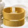 Gold Plated Milanese Bracelet Stainless Steel Woven Mesh For Women Classic Fashion Jewelry Gift Birthday Christmas Valentine's