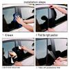 6pcs/set Car Door Window Pillars B-pillar Post Trim Stickers PC Plastic for Toyota Corolla 2014-2018