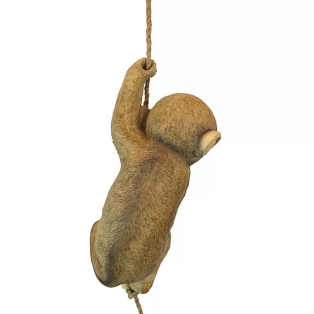 Handmade Monkey Hanging Ornament Cute Animal Statue Garden Climbing Monkey Figurine Home Decor