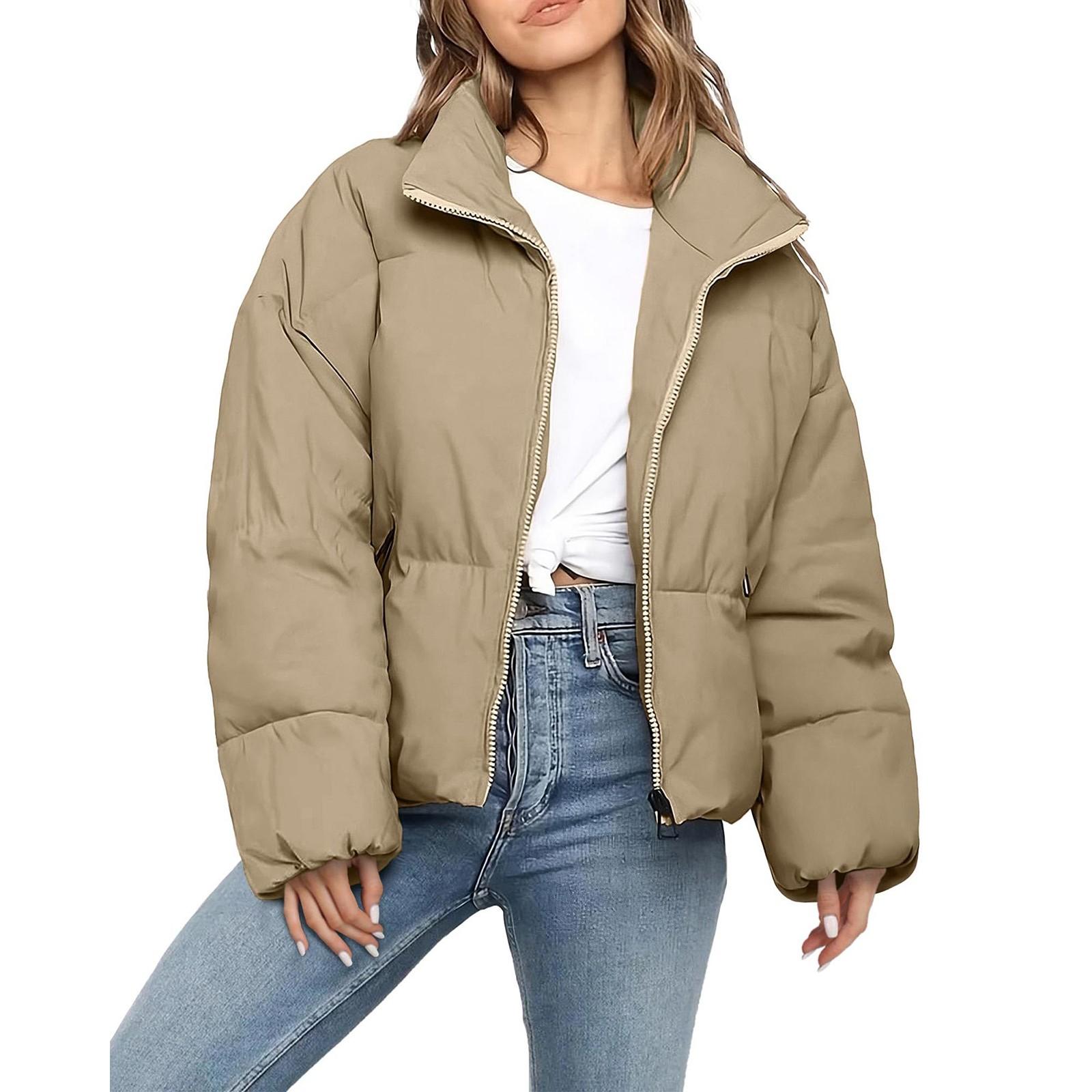 

Женские рубашки из денима на пуговицах, повседневные, с длинным рукавом, с V-образным вырезом, из шамбре, блузка, топ S хаки