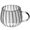 Tazza di Vetro Borosilicato di Alta Gamma con Manico a Petalo - Perfetta per Caffè, Latte o Tè