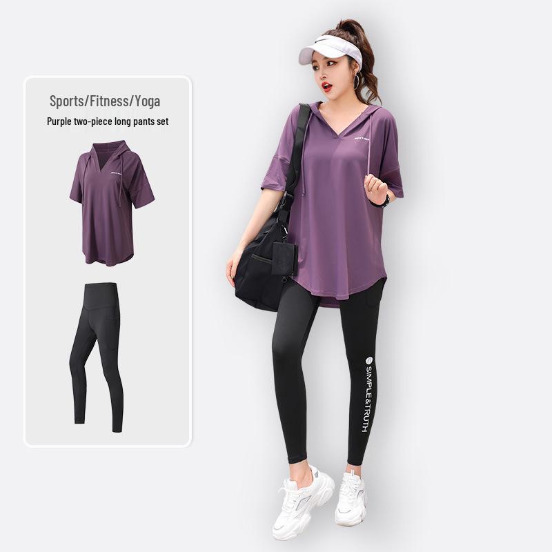 2024 Plus Size Yoga & Running Fitness Set - Tummy Control, Slim Fit